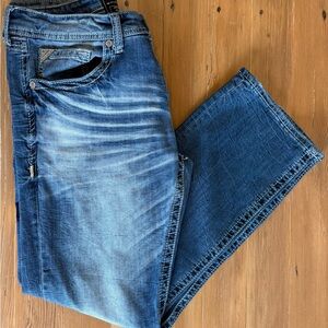 Salvage Mayhem Boot Regular Fit Men's Faded Blue Jeans. 34R=34x32